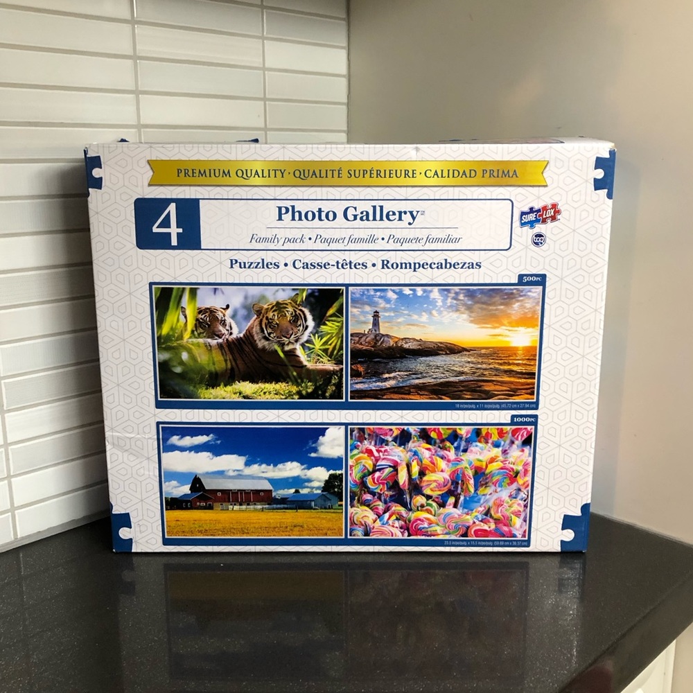 4 pack of Sure Lox Photo gallery Puzzles